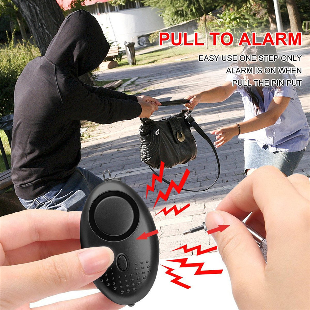 Self Defense 130DB Siren Song LED Portable Emergency SOS Water Proof Set Of Five Safesound Personal Alarm Keychain