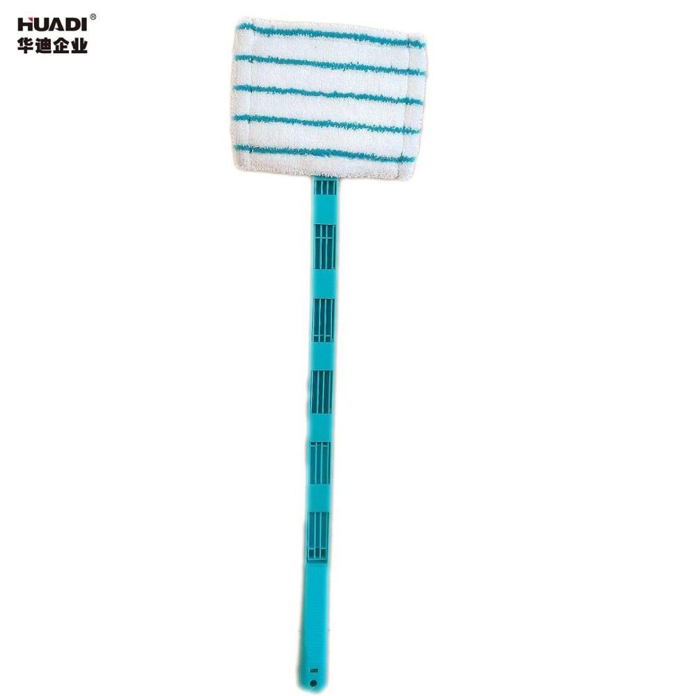 Extended microfiber bathroom cleaner and tile mop