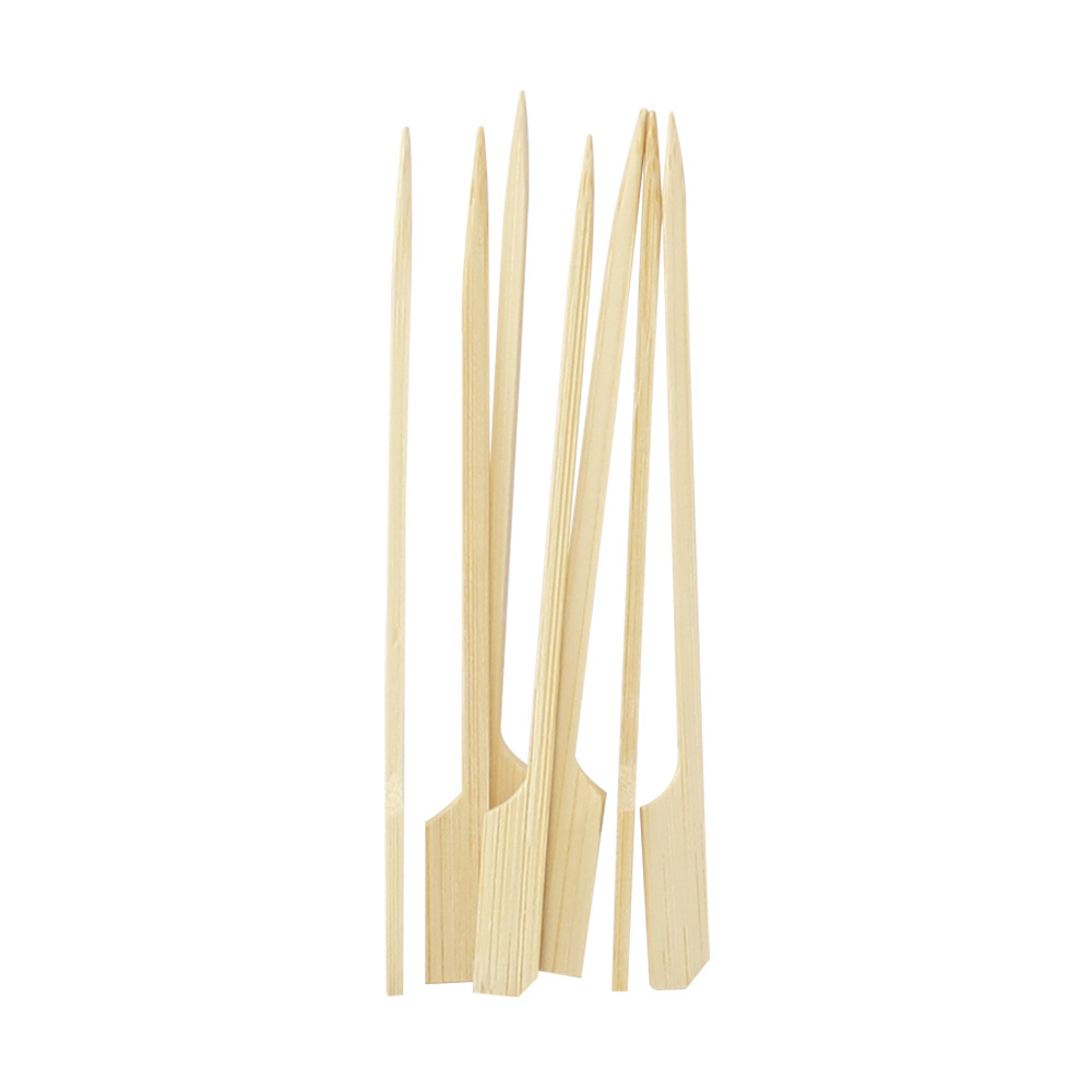 Wholesale BBQ skewers bamboo food sticks disposable bamboo skewers