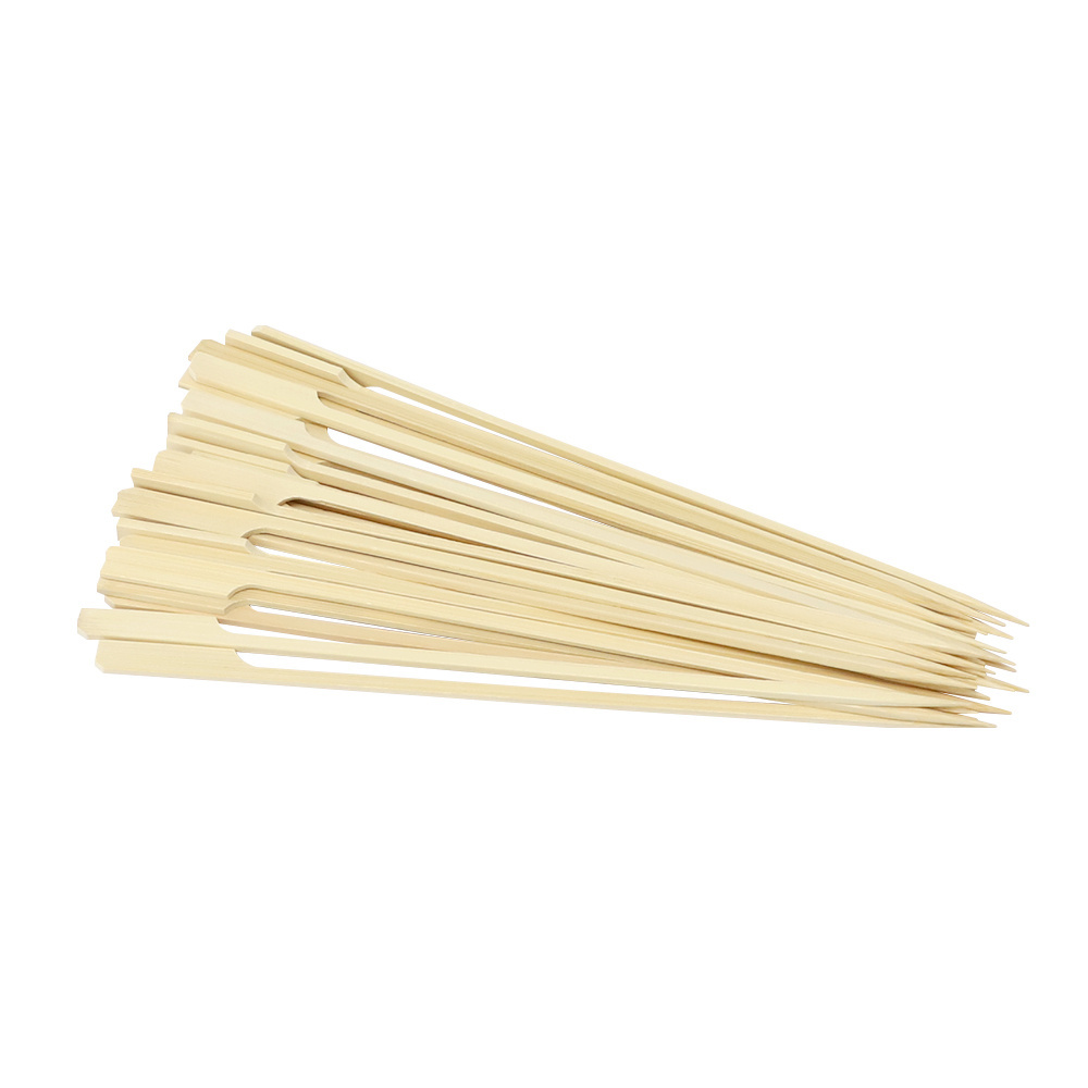 Wholesale BBQ skewers bamboo food sticks disposable bamboo skewers