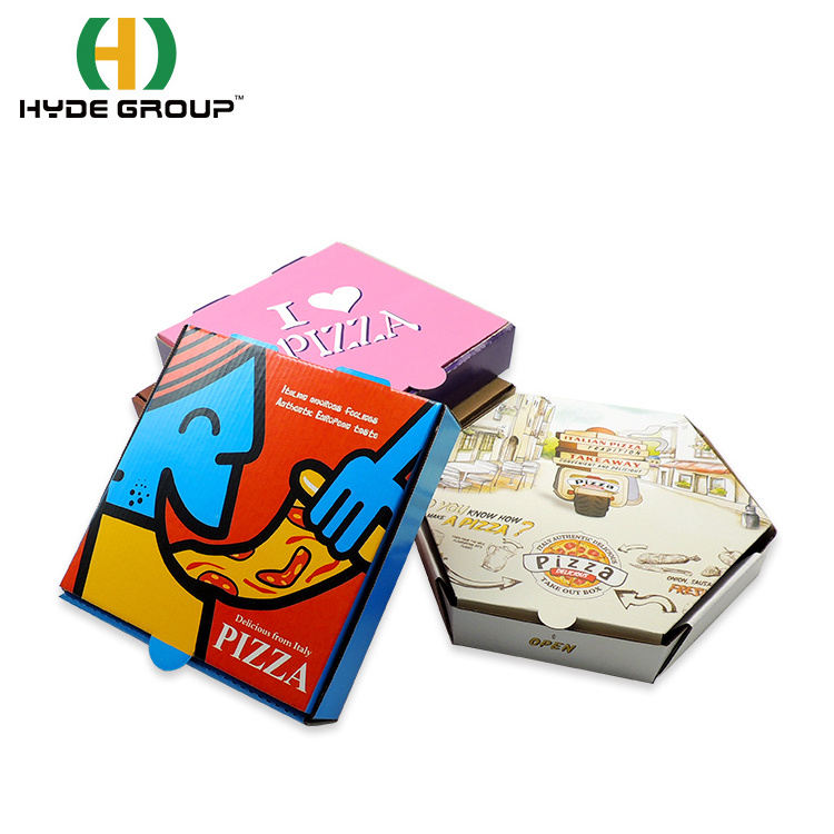 Personalized Pizza Box Eco-friendly Pink Pizza Packaging Box