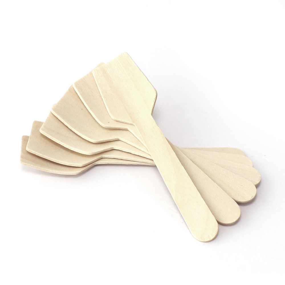 Natural disposable wooden spoon bulk cheap for ice cream spoon