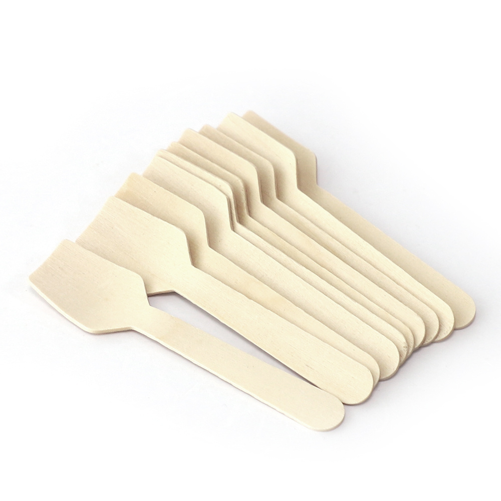 Natural disposable wooden spoon bulk cheap for ice cream spoon