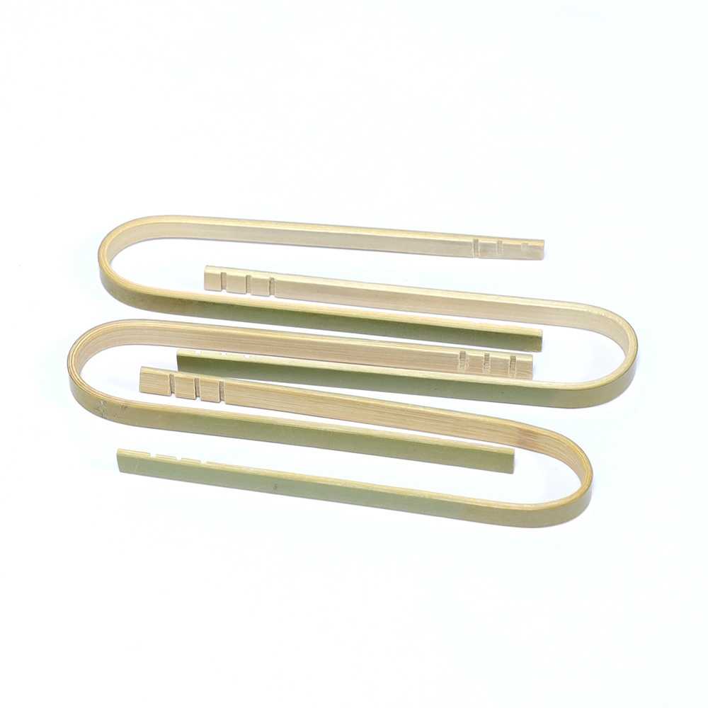 Factory Direct Sale Biodegradable Bamboo Tweezers Bamboo Tong