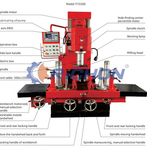 T7220D Vertical FIne Boring and Milling Machine boring automobile engine cylinders cnc milling boring machine