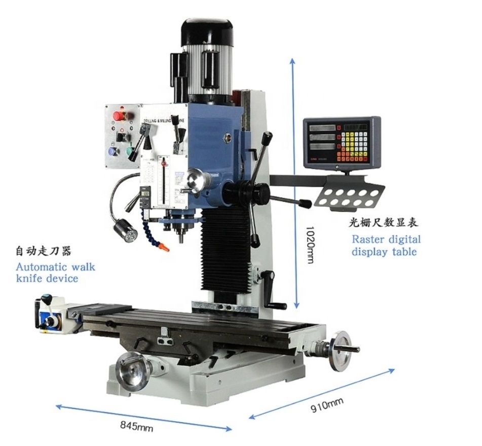 ZX45 Gear head bench milling drilling machine ZAY0045FG column drilling machine milling machine