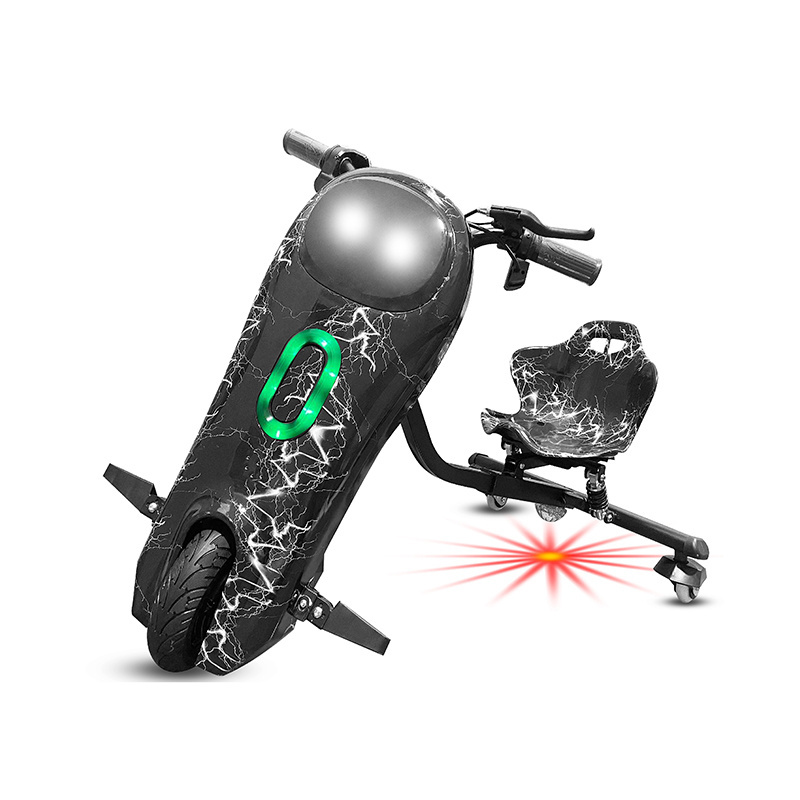 Hot selling 3 wheel 36V 250W drift scooters kicking electric 360 drifting crazy cart go kart kid drift trikes for adult