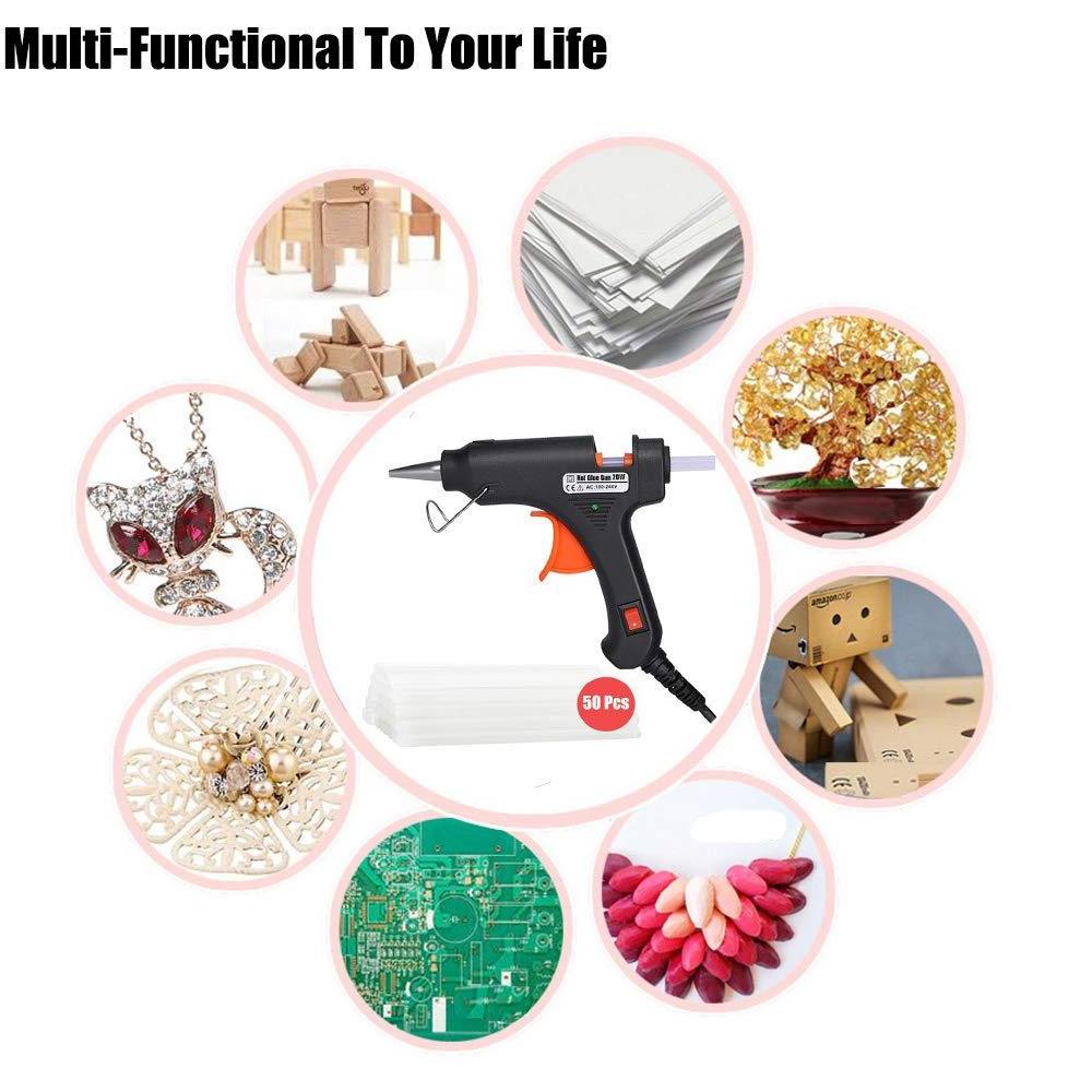 Cordless 20W Hot Melt Glue Gun with 7mm Glue Sticks Mini Industrial Guns Heat Temperature Thermo Electric Repair Tool