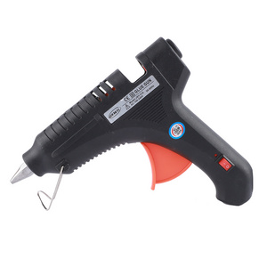 AC 100-240V 100W US/EU Plug Hot Melt Glue Gun High Temp Flexible Trigger for DIY Small Craft Projects