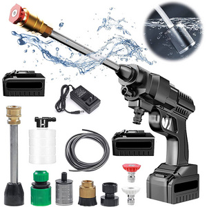 24V 48V 96V Car Washer DIY Home High Pressure Portable Wash Gun Cordless Electric Cleaning Machine One Battery Washer Spray Gun