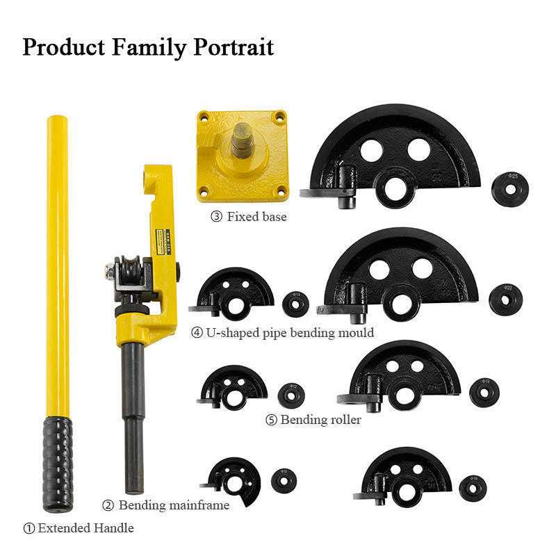 Lever Type Tubing Bending Tools HHW-25S 10-25mm Diameter 0.8-2.0mm Thickness Heavy Duty Manual Pipe Bender Tube Bending Machine
