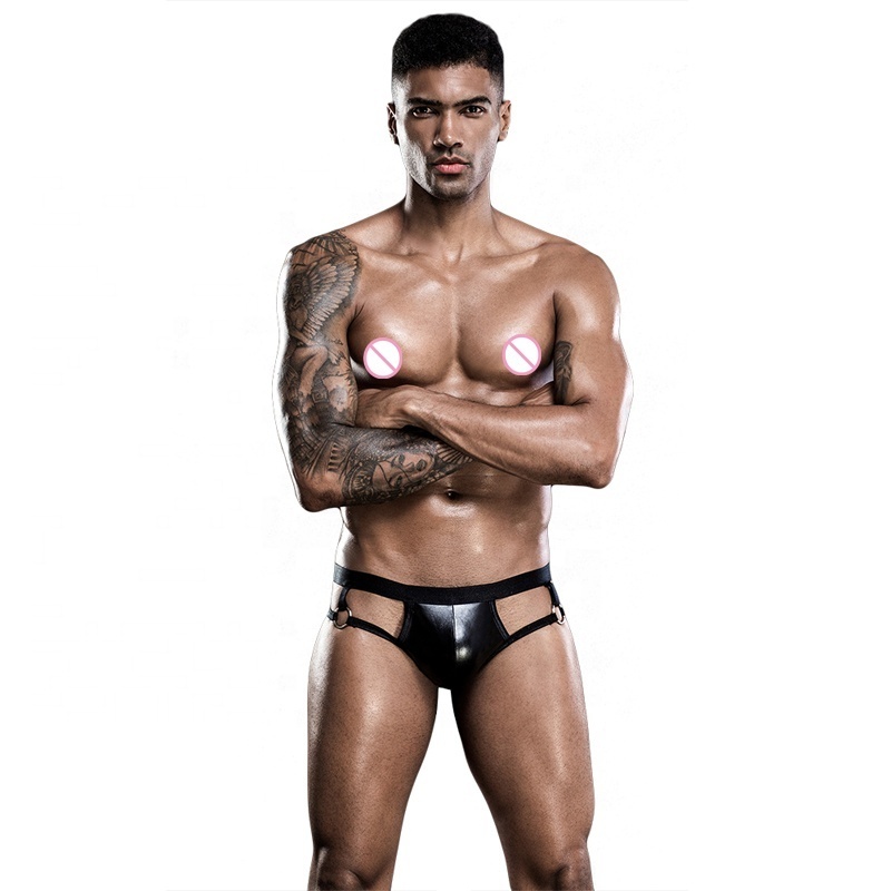 Hot sell leather sexy g-string men underwear for men