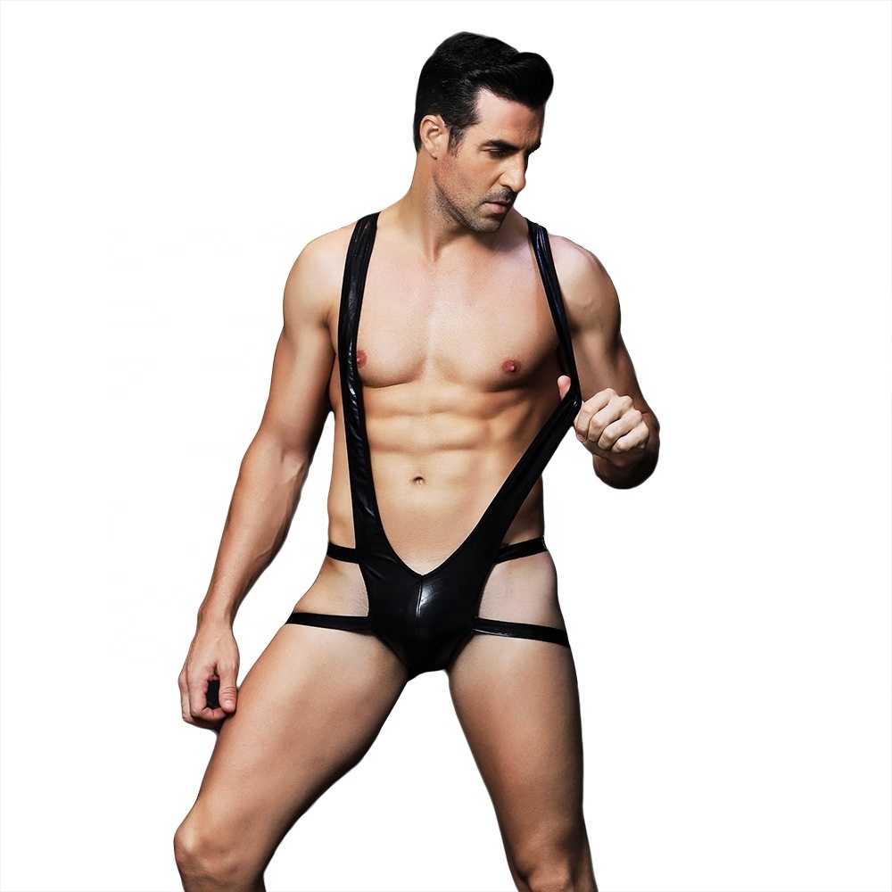 High Quality Sexy Gay Men Underwear Free Size One Piece Bodysuit Erotic Lingerie