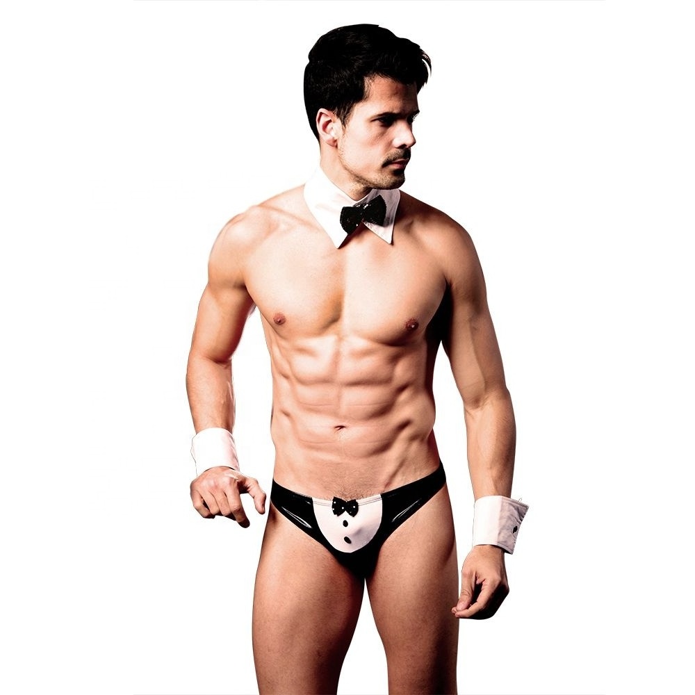 Servant men's sexy underwear for Sexy French Bellhop Sexy man maid costume