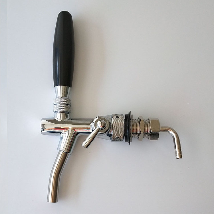 Hot Sale Brass Beer Tap Faucet with Compensator,flow trol For Homebrewing