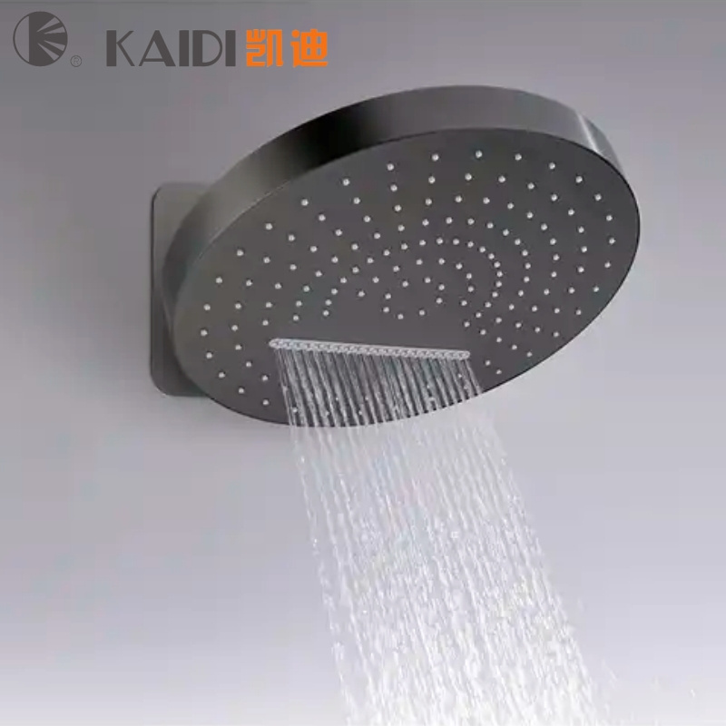 Stainless steel  Gun grey Round Rainfall Shower Bathroom Luxury Large Top Rain  Shower Head