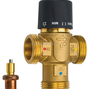 The purpose of the three-way thermostatic mixing valve