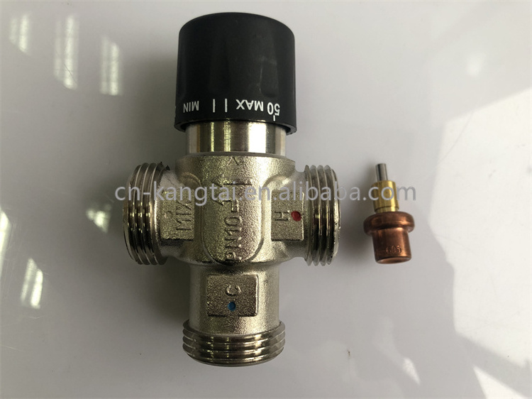 The purpose of the three-way thermostatic mixing valve