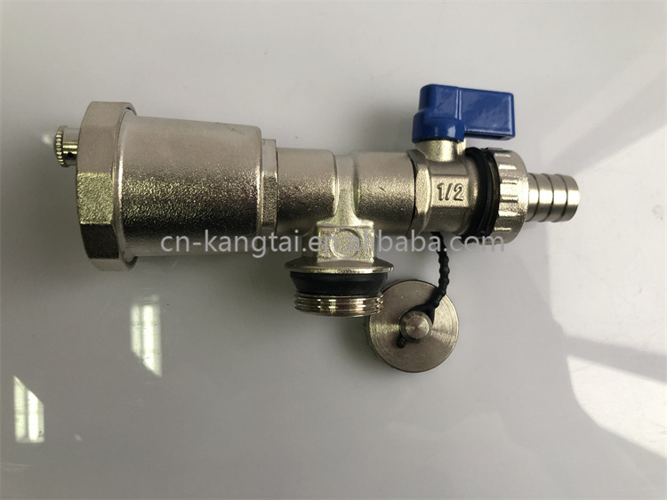 China Manifold Fill And Drain Valve Pair With Auto Air Vent