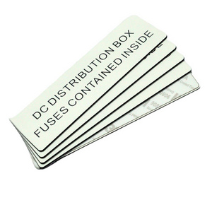 Custom Solar Traffolyte Label Tags Engraved phenolic Lamicoids Label Kit