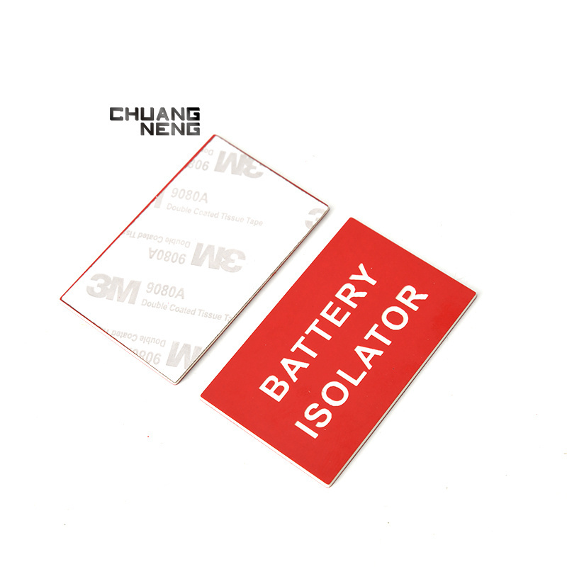 China Wholesale High Quality Engraved ABS  / Phenolic PV Solar Label Power System Tag