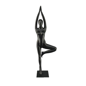 Wholesale New design fiberglass female yoga display mannequin for sale