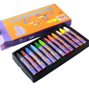 high quality soft 12 colors crayons for kids