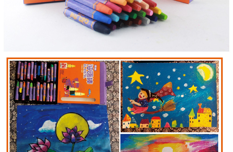 high quality soft 12 colors crayons for kids