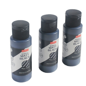 Matt finish black gesso Craft Acrylic 60ml single bottle package