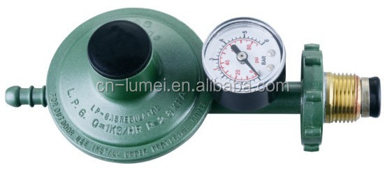 LPG gas regulator with gauge meter ISO9001-2008