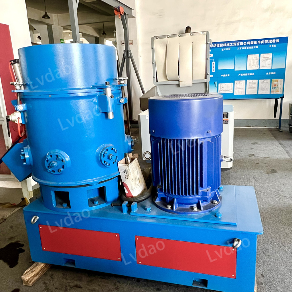 Recycled Plastic Pet Fiber PE PP Plastic Film Agglomerator/ Pellet Granules Compactor Machine