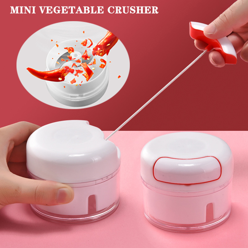 hot selling mini Garlic Crusher household Kitchen Tool Vegetable Chopper Stainless Steel blade Garlic mincer