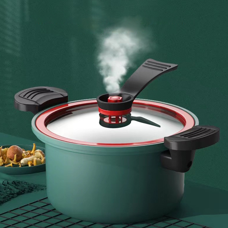 New Product Micro Pressure Cookers Soup Pots Household Nonstick Stew Pot Stainless Steel Cookware low pressure cooker