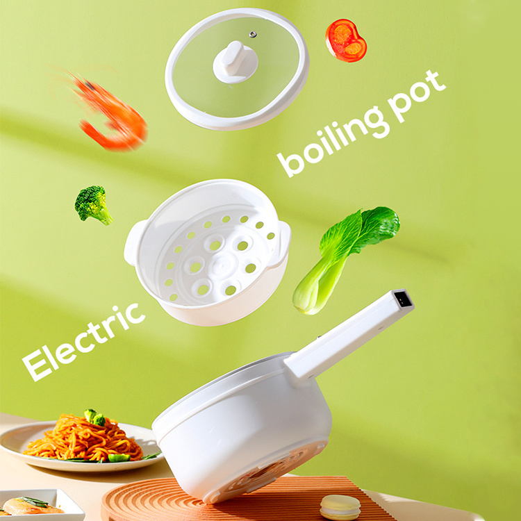 Household Mini 2L Pots Electric Multi Cooker Ceramic Coating small kitchen appliances Electric Steamer Cooking Pot