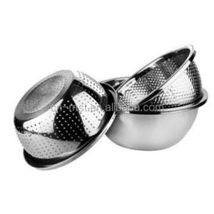 High quantity Kitchen cooking utensil Stainless steel Strainer rice colander Vegetable Fruit Washing Sieve