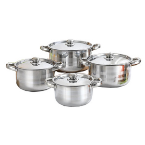 Homeuse Stainless Steel 8 pcs cooking pot sets kitchen utensil nonstick pots sets maemites inox Casserole