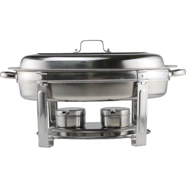 Oval stainless steel buffer alcohol furnace wholesale chafing dishes