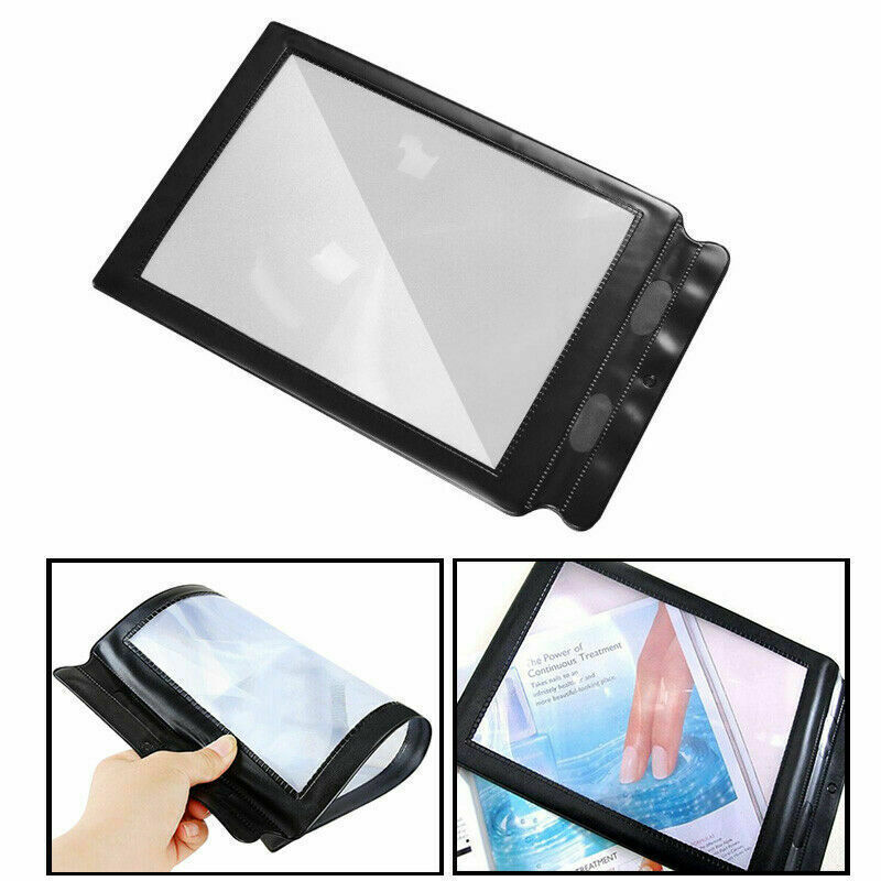 A4 Lenses Large Sheet Magnifier Magnifying Glass Book Reading Lens Page Glass Lens Magnification Aid Fresnel Lentes Magnifier