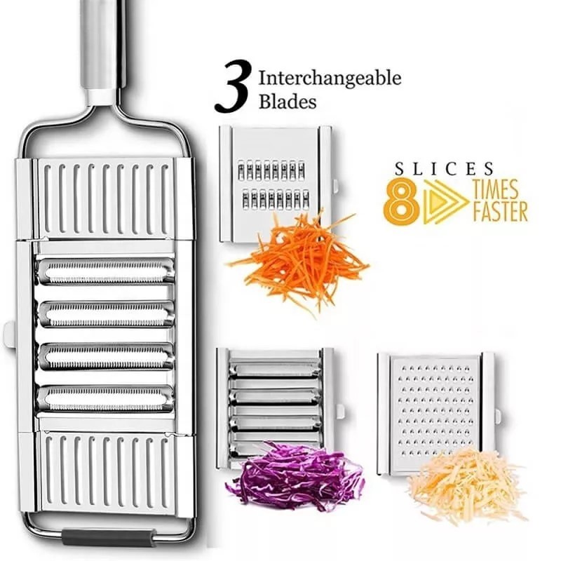 Hot Multi-functional Plate Zester Vegetable Slicer Grater Chopper 3 or 4 in 1 Cheese Stainless Steel Grater