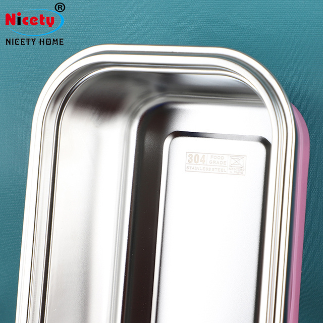 Hot Sales insulated 2 layers stainless steel lunch box thermal insulation food container leak proof