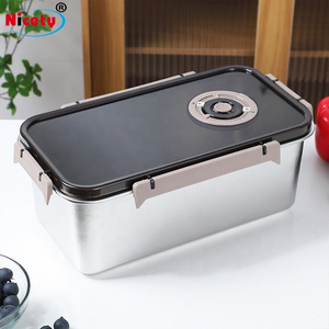 Nicety Food preservation container Food grade stainless steel food container with lid