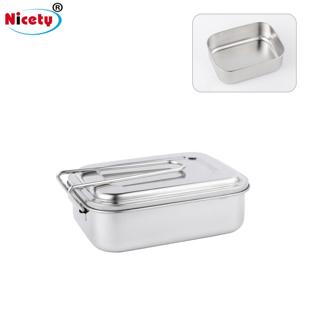 Stainless Steel Lunch Box Divider and 1/2/3 Compartments Lunch Box & Bento Box Stainless Steel for kids and school