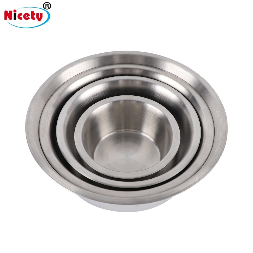 stainless steel pet bowl for dog water and food feeder bowl with many sizes dog feeder