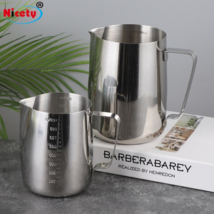 Nicety stainless steel milk jug milk pitcher frother jug metal coffee milk jug