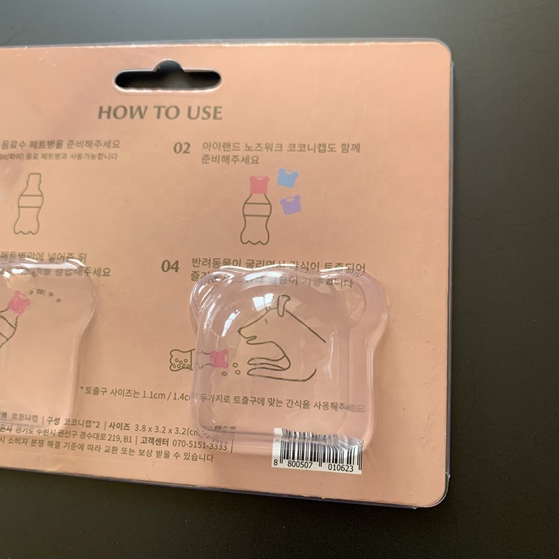 Clear PET plastic sliding blister packaging for toy