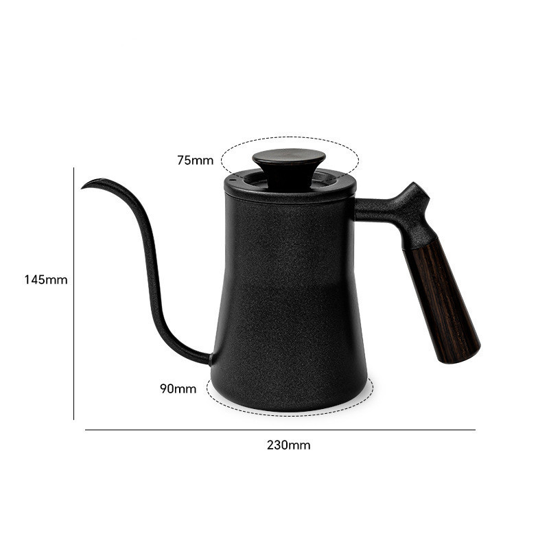 High quality New Design Stainless Steel Gooseneck Pot Pour Over Drip Coffee Kettle 550ml Gooseneck Kettle