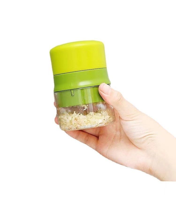 Multi-Function Kitchen Accessories Machine Manual Garlic Grinder Kitchen Storage Container Tool Garlic Masher