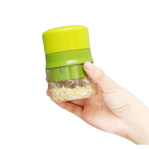 Multi-Function Kitchen Accessories Machine Manual Garlic Grinder Kitchen Storage Container Tool Garlic Masher