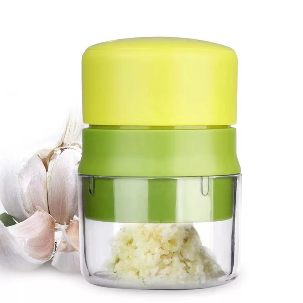 Multi-Function Kitchen Accessories Machine Manual Garlic Grinder Kitchen Storage Container Tool Garlic Masher