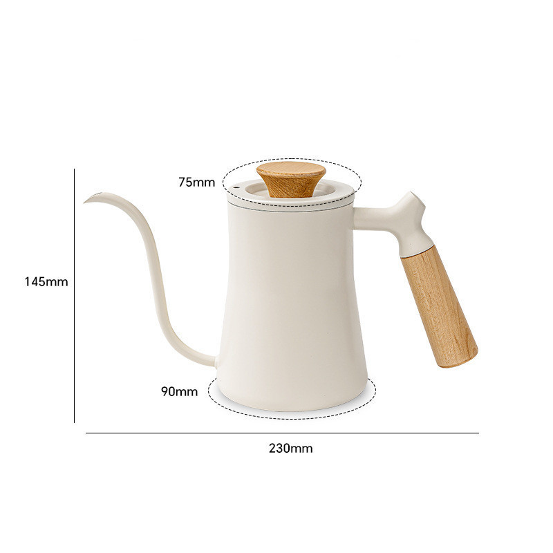 High quality New Design Stainless Steel Gooseneck Pot Pour Over Drip Coffee Kettle 550ml Gooseneck Kettle